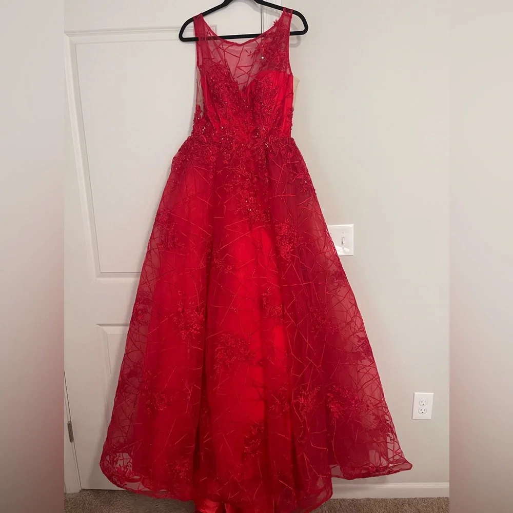 Andrea and Leo Embroidered and Beaded ball gown - Picture 5 of 8